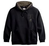 Harley Davidson Men's Skull Hooded Pullover-LIMITED EDITION. Embroidered skull graphics. 96085-09VM