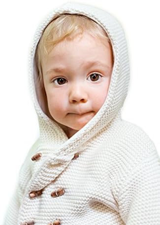 NaturaPura Organic Cotton Hooded Jacket with Wooden Buttons, size 3 mo.