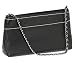 Chanel Women's Logo Shoulder Bag with Chain Handle & Contrast Stiching,Black
