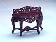Miniature Handcarved Mahogany Demi Table