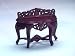 Miniature Handcarved Mahogany Demi Table