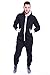 Newfacelook Mens Plain Colored Onesie Hoody All In One Zip Hoodie Jumpsuit