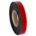 Aviditi LH126 Magnetic Warehouse Labels Roll, 50' Length x 1" Width, Red