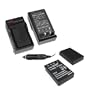 Lithium-Ion Battery + Battery Charger with Car Adapter for Sanyo Xacti VPC-TH1 / VPC-TH1BL / VPC-WH1 / VPC-WH1YL / VPC-WH1BL / VPC-FH1 / VPC-FH1BK / VPC-HD1000 / VPC-HD1010 / Kodak Z Series EasyShare Z730 / EasyShare Z7590 / EasyShare Z760