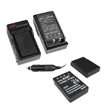 Lithium-Ion Battery + Battery Charger with Car Adapter for Sanyo Xacti VPC-TH1 / VPC-TH1BL / VPC-WH1 / VPC-WH1YL / VPC-WH1BL / VPC-FH1 / VPC-FH1BK / VPC-HD1000 / VPC-HD1010 / Kodak Z Series EasyShare Z730 / EasyShare Z7590 / EasyShare Z760