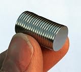 12mm dia x 1mm thick N42 Neodymium Magnet - 0.56kg Pull (Pack Of 20)