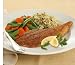 Gourmet Food : Blackened Catfish w/Rice Pilaf & Sugar Snap Peas w/Carrots