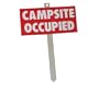 Camco 50792 RV Campsite Occupied Sign