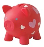 Piggy Coin Bank(ブタ貯金箱)ラブレッドの画像