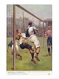 An Attacking Player Gives the Keeper a Firm Shoulder Barge Sending Him into His Own Net Giclee Poster Print by S.t. Dadd, 24x32