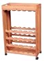 American Woods 2075 Oak Wine Cart