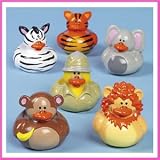 Safari Theme Rubber Duckys (1 dz)