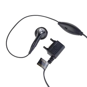 Hands Free Ear Bud Style Headset with One touch Send & End button for Sony Ericsson W600, Z520, Z525
