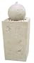 STI Group 42" Organic 625 Feng Shui Sandstone Pillar with matching Globe