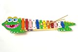 Toys : Crocodile xylophone wood/metal 7977