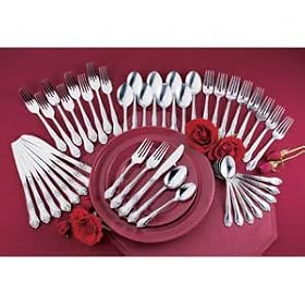 Rogers CO 4371 40 pc. Rogers Stainless Steel Flatware Set