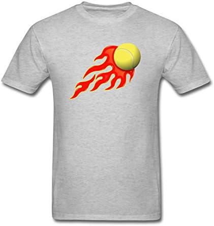 Men's Custom Tennis On Fire T shirt By MSNZS