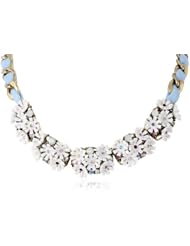 Betsey Johnson "Girlie Grunge" Flower Cluster Necklace, 19"