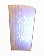 Exciting Lighting EZ1003 Wireless EZ Wall Sconce Pleated Fanfold with White Pattern
