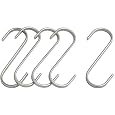Butcher Hanging Hook (S-Hook) 4.25in (11cm) 5-Pack Stainless - #IKBH20325
