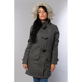 Spiewak The McElroy Parka in Shadow Gray with Faux Fur,Winter Coats & Jackets for Women