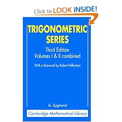 Trigonometric Series (Cambridge Mathematical Library)