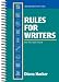 Rules for Writers