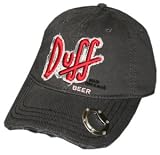 Simpson's Duff Beer Bottle Opener Adjustable Distressed Gray Hat