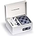 Bundle Monster 4pc Matching Design Pattern Mens Suit Fashion Accessories Set - Checkered Blue