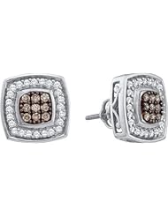 0.50CTW COGNAC DIAMOND FASHION EARRINGS