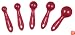 Cuisinart 5-Piece Measuring-Spoon Set, Red