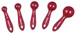 Cuisinart 5-Piece Measuring-Spoon Set, Red