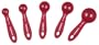 Cuisinart 5-Piece Measuring-Spoon Set, Red