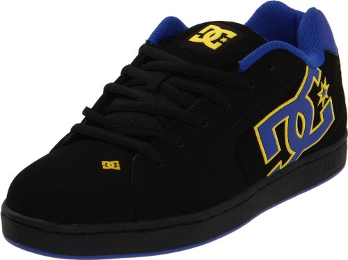 DC Men's Net Skate Shoe,Black/Blue,9.5 M US