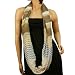 Loop Infinity Eternity Circle Light Sheer Stripe Long Summer Scarf Neckwrap Blue