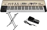 Korg King Korg Synthesizer 61 Key Analog Modeling Synth w/Double X Stand and Sustain Pedal