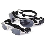 Doggles K9 Optix Sunglasses - SIZE SMALL - SILVER FRAME - MIRROR LENS