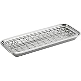 InterDesign Sinkworks Two Piece Soap Dish, Polished Stainless Steel,  Large