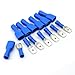 HOODDEAL 100PCS Metal Assorted Electrical Wire Terminal Spade Connectors Male Female