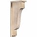 Ekena Millwork COR06X12X28NEW01SDF Newport Smooth Corbel with Backplate, 5 1/2" Width x 12" Depth x 28" Height, Douglas Fir