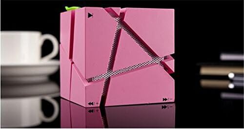 JIESLINK® Hi-Fi Portable Bluetooth Stereos Magic Cube Speaker Ambient Lighting SoundBox For all Bluetooth Enable Devices - TF Card Support / Build-in FM Radio / Touch Control, Pink