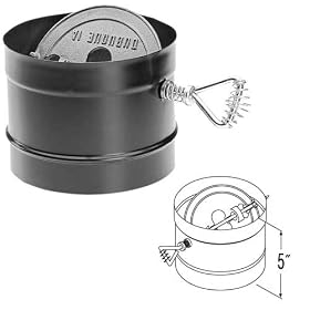 Buy Hpi - Dura-Vent 8 Inch Damper Section - 5 Inch Long by DuraBlack now!