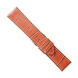 松重オリジナル YK001C−24 24mm デカ時計用牛革マット型押し  茶色