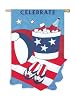 Celebrate Regular Size Applique Flag Celebrate Regular Size Applique Flag