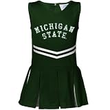Michigan State Spartans Infant Girls Green Cheerleader Dress (6 Months)