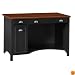 Bush Furniture Stanford Computer Desk, Antique Black/Hansen Cherry