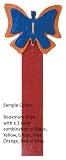 Milano Butterfly Italian Patent Leather Bookmark, Surprise Color Combinations, 9 Inch