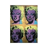 Four Marilyns, c.1962 Art Print Art Poster Print by Andy Warhol, 11x14