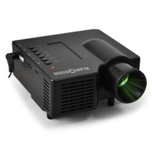 Klarstein LCDP-YX4B Mini Videoprojecteur LED Projecteur video portable (Contraste 300:1, 320 x 240, USB slot) - noir (Import Allemagne) Klarstein LCDP-YX4B Mini Videoprojecteur LED Projecteur video portable (Contraste 300:1, 320 x 240, USB slot) - noir (Import Allemagne)
