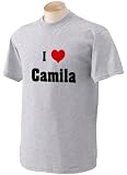 I Love/Heart Camila Youth T-Shirt (for Kids) ASH GREY LARGE I Love/Heart Camila Youth T-Shirt (for Kids) ASH GREY LARGE